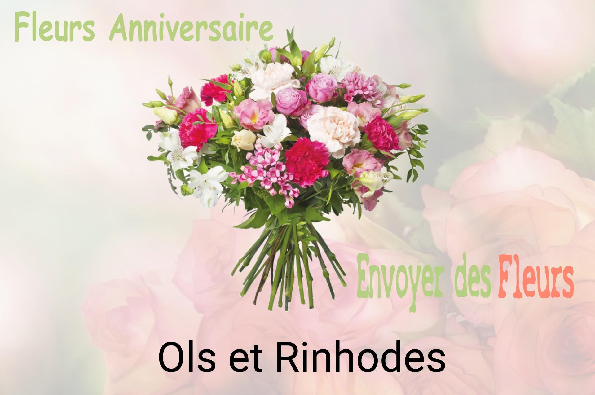 Bouquet de fleurs d’anniversaire livré à Ols-et-Rinhodes