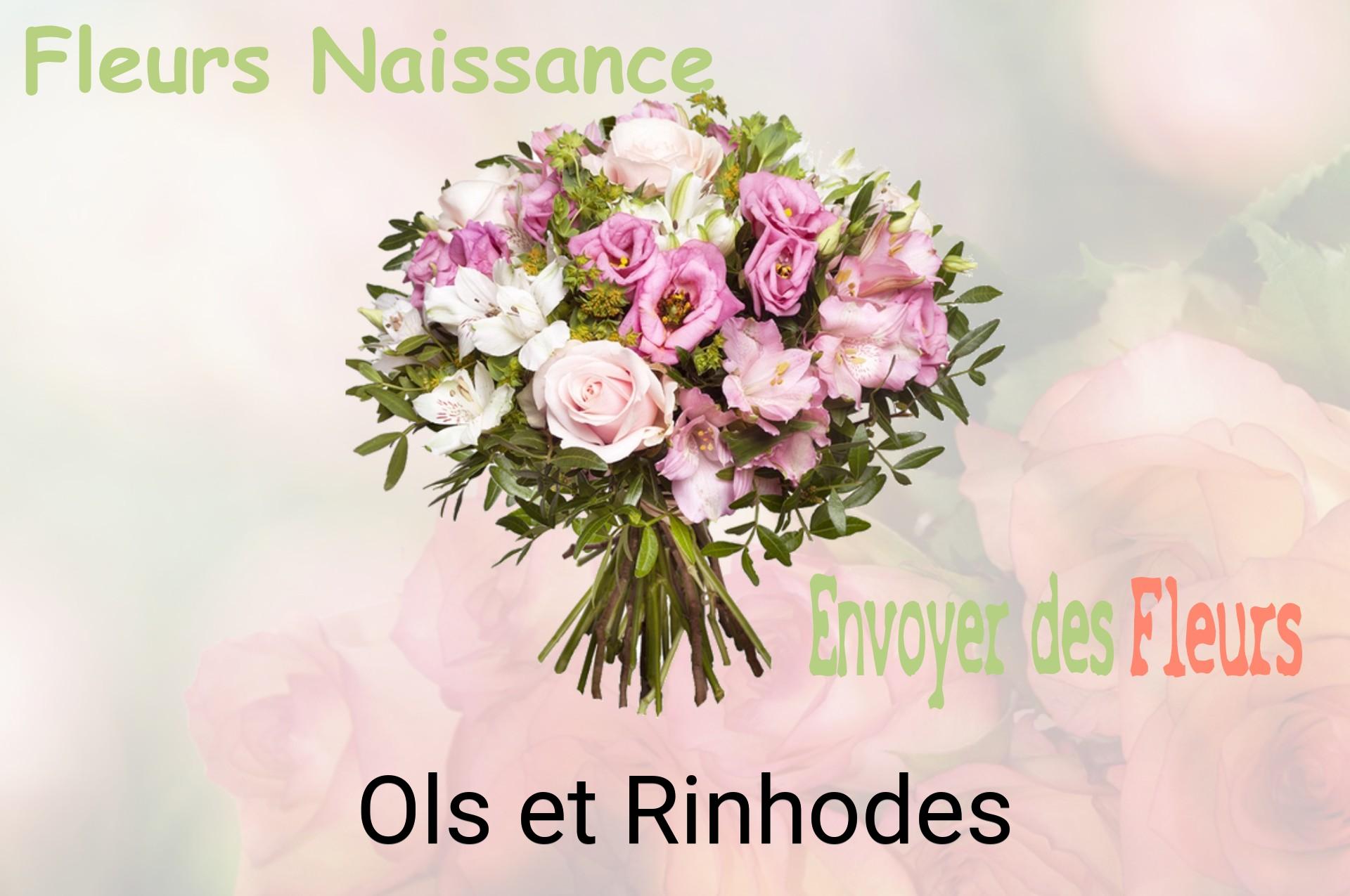 Bouquet de fleurs de naissance livré à Ols-et-Rinhodes